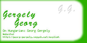gergely georg business card